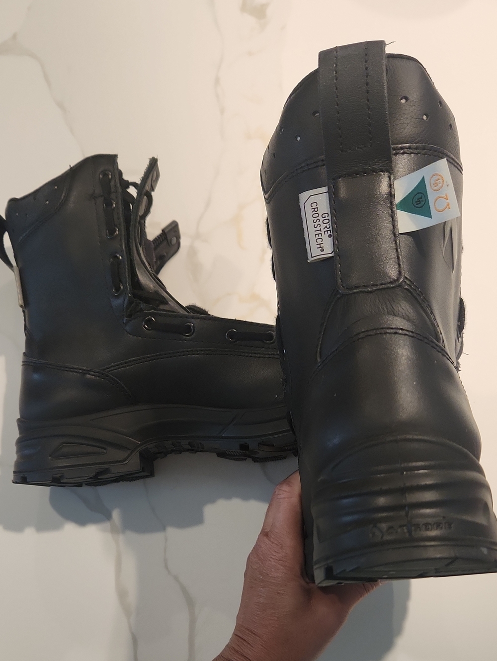 GORE-TEX Black Men's Tactical Waterproof Boots STEEL TOE